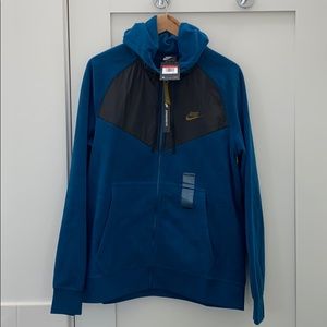 Brand new men’s full zip polar fleece hoodie